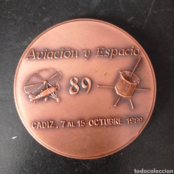 Trofeos y medallas: MEDALLA AVIACION Y ESPACIO 89 , CADIZ - Foto 2