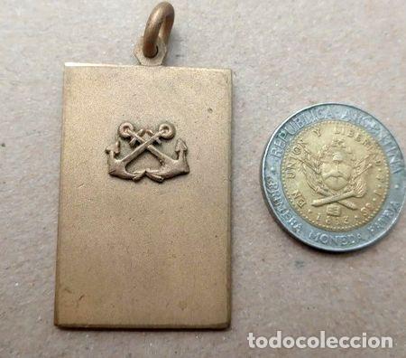 Trofeos y medallas: medalla rectangular con 2 anclas cruzadas hecha en bronce - Foto 1