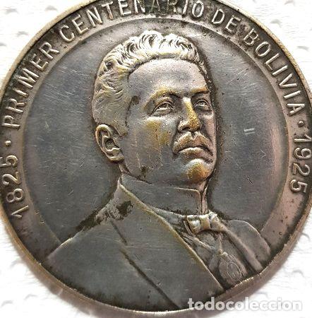 Trofeos y medallas: medalla primer centenario de bolivia 1825 1925 - Foto 1