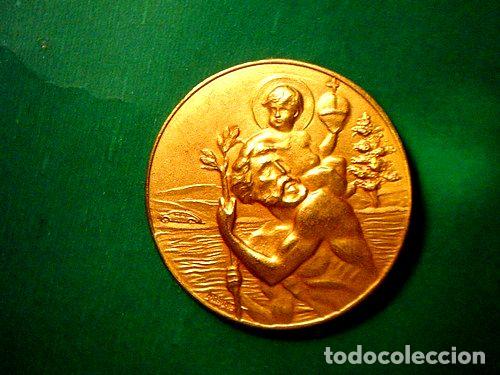 Trofeos y medallas: medalla de san cristobal protector de los viajeros - Foto 1