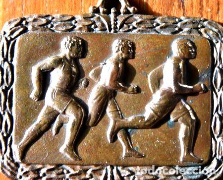 Trofeos y medallas: medalla de atletismo antigua en bronce - Foto 1