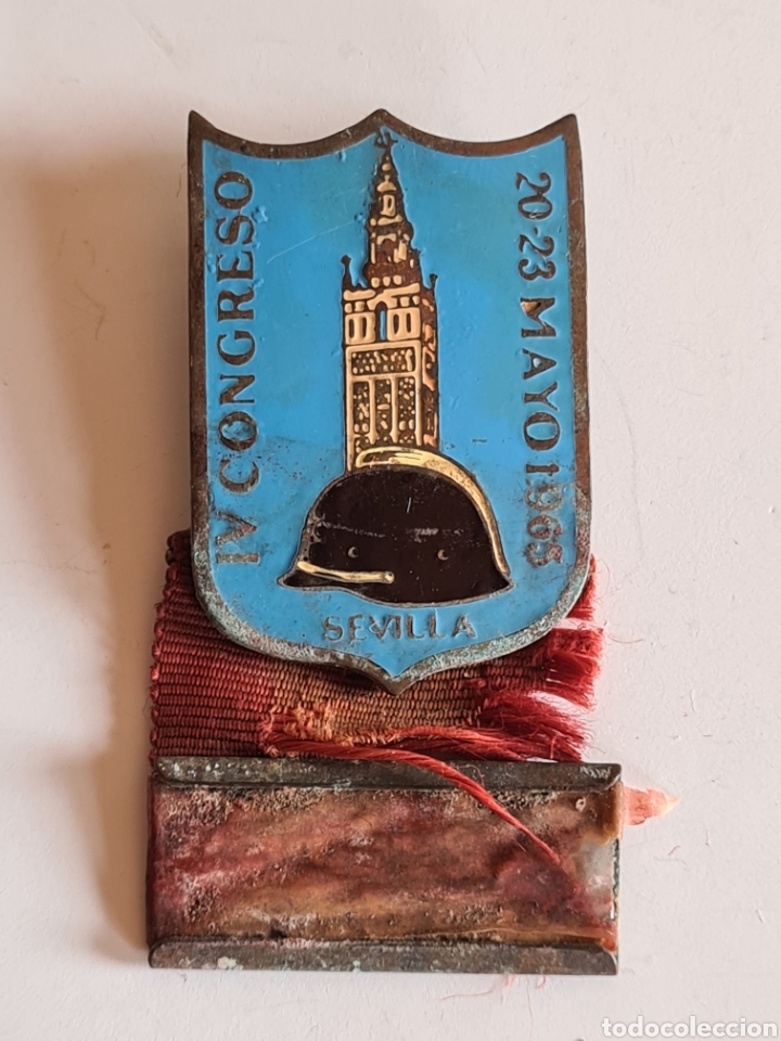 Trof&eacute;us e medalhas: Medalla Bomberos IV Congreso Sevilla 1965 - Casco Torre del Oro