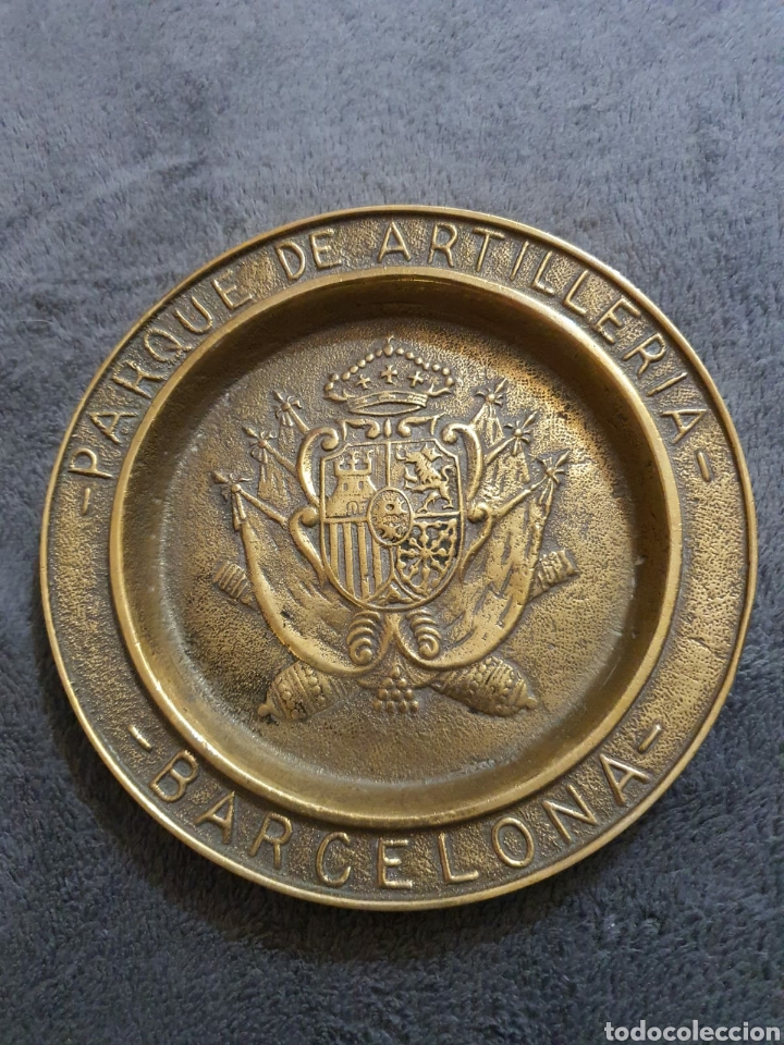 Trofeos y medallas: Placa Parque Artiller&iacute;a Barcelona. - Foto 1