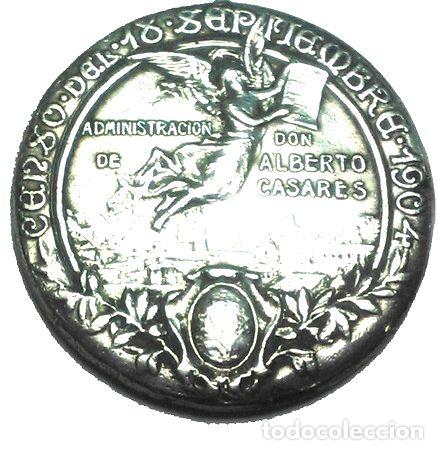 Trofeos y medallas: antigua medalla del censo 1904 - Foto 1