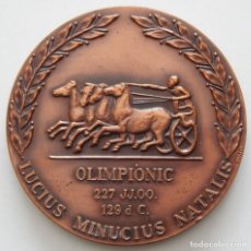 Trofeos y medallas: OLIMPIÒNIC LUCIUS MINUCIUS NATALIS - MUSEU I CENTRE ESPORT DR. MELCIOR COLET - OLÍMPICA I ESPORTIVA. Lote 293334613