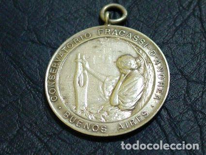 Trofeos y medallas: medalla antigua conservatorio fracassi dandrea - Foto 1