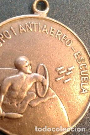 Trofei e Medaglie: medalla plata aeronautica grupo antiaereo escuela militar