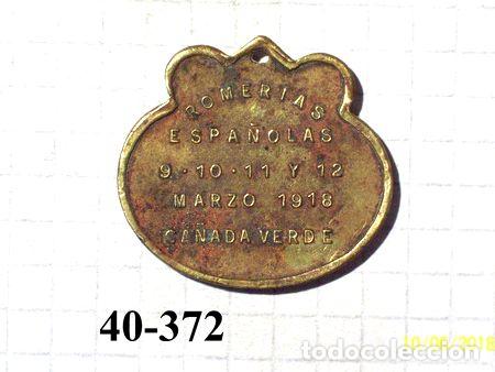 Troph&eacute;es et m&eacute;dailles: medalla canada verde romerias espanolas marzo 1918 92 gr 30