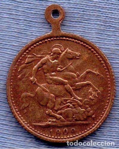 Trofeos y medallas: medalla inglaterra 1909 edward vii - Foto 1