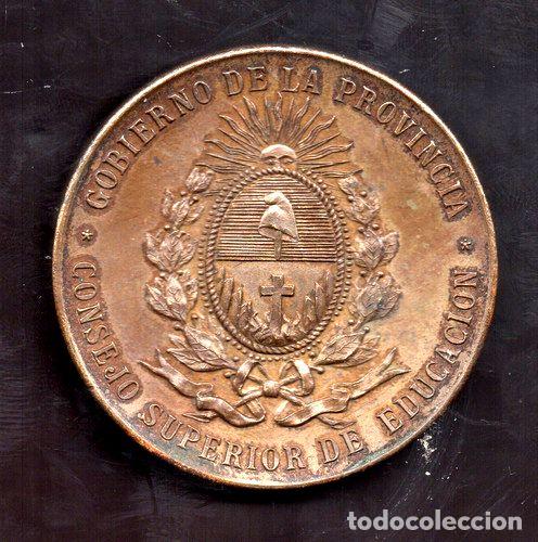 Trofeos y medallas: medalla edificios para escuelas corrientes 1899 - Foto 1