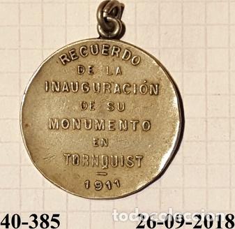 Trofeos y medallas: medalla tornquist su monumento 1911 147gr 35mm - Foto 1