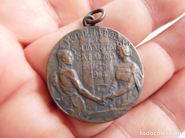 Trofeos y medallas: Medalla solidaritat catalana a&ntilde;o 1906 - Foto 2
