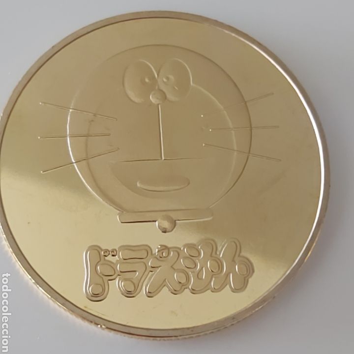 Trofeos y medallas: EXCLUSIVA MONEDA DE ORO DE COLECCION DE DORAEMON. REFERENCIA S2 M DORAEMON - Foto 5