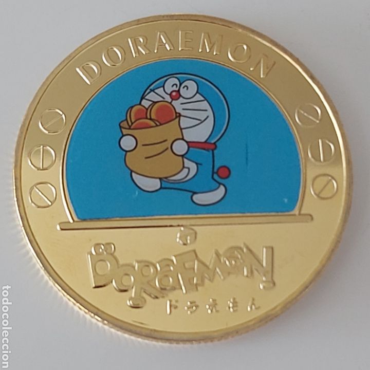 Trofeos y medallas: EXCLUSIVA MONEDA DE ORO DE COLECCION DE DORAEMON. REFERENCIA S2 M DORAEMON - Foto 1