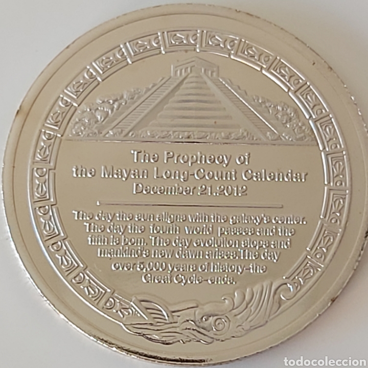 Trofeos y medallas: ESPECTACULAR MONEDA DE PLATA AZTECA. REFERENCIA S1 M AZTECA - Foto 3