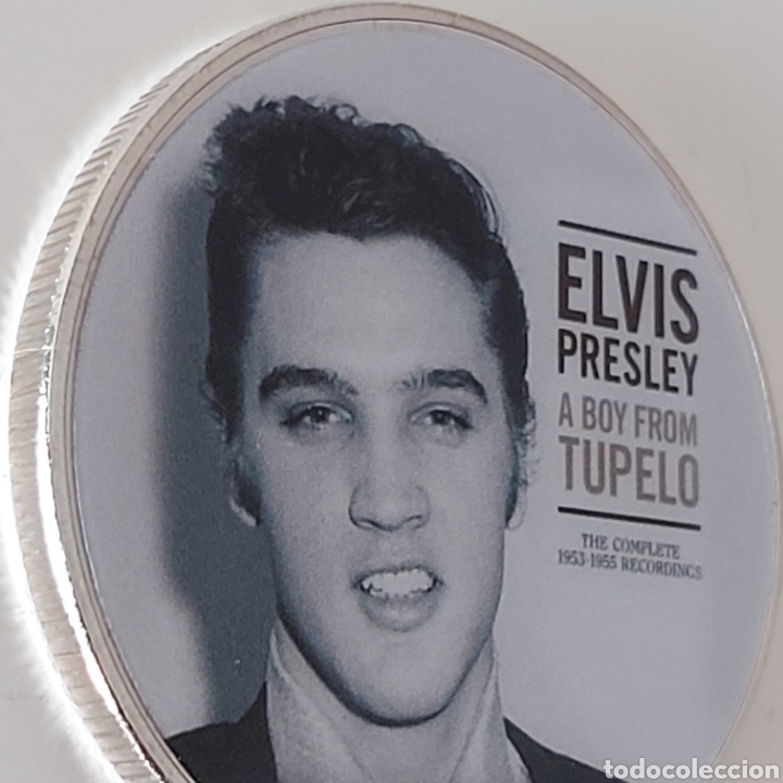 Trofeos y medallas: FABULOSA MONEDA DE ELVIS. REF S4 M CG ELVIS - Foto 3