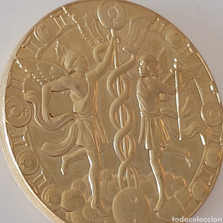Trofeos y medallas: FANT&Aacute;STICA MONEDA DE ORO ELECTROGALVANIZADO. Ref S1 M CG - Foto 2
