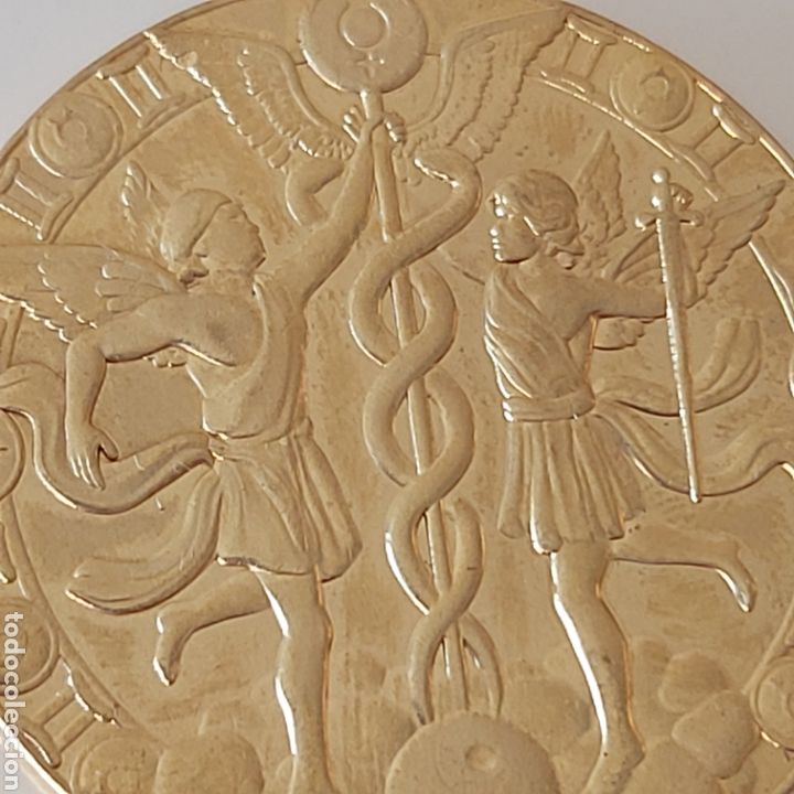 Trofeos y medallas: FANT&Aacute;STICA MONEDA DE ORO ELECTROGALVANIZADO. Ref S1 M CG - Foto 4