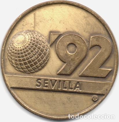 Trofeos y medallas: medalla sevilla 92 - Foto 1