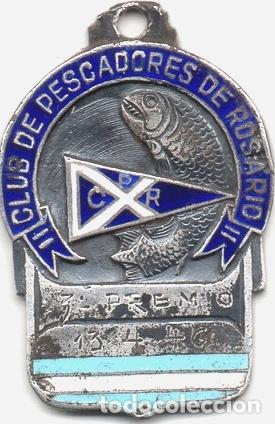 Trofeos y medallas: medalla premio de pesca plata y esmalte - Foto 1
