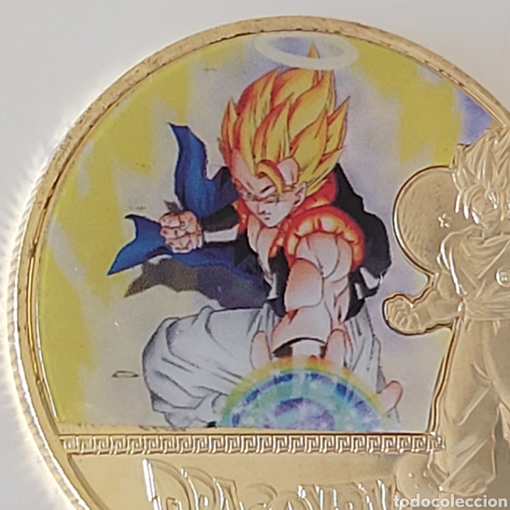 Trofeos y medallas: FANT&Aacute;STICA MONEDA DE ORO DE LA COLECCI&Oacute;N DE DRAGON BALL. REF S2 M 16 CG - Foto 2