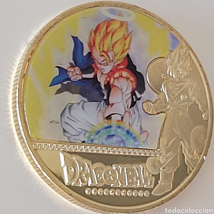Trofeos y medallas: FANT&Aacute;STICA MONEDA DE ORO DE LA COLECCI&Oacute;N DE DRAGON BALL. REF S2 M 16 CG - Foto 3
