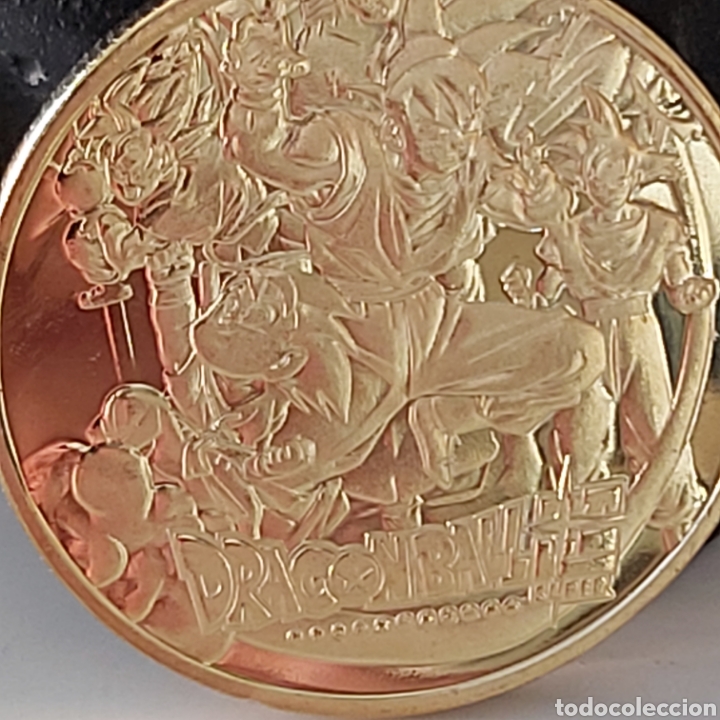 Trofeos y medallas: FANT&Aacute;STICA MONEDA DE ORO DE LA COLECCI&Oacute;N DE DRAGON BALL. REF S2 M 16 CG - Foto 6