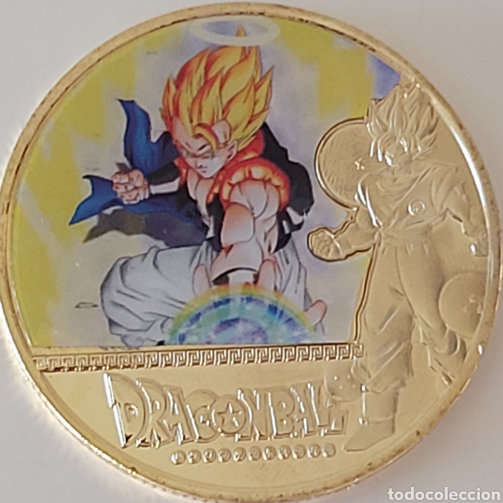 Trofeos y medallas: FANT&Aacute;STICA MONEDA DE ORO DE LA COLECCI&Oacute;N DE DRAGON BALL. REF S2 M 16 CG - Foto 1