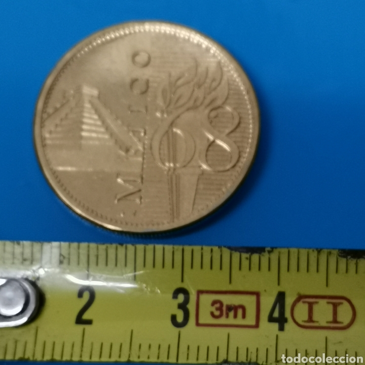 Trofeos y medallas: Moneda conmemorativa de M&eacute;xico 88 1988 - Foto 3