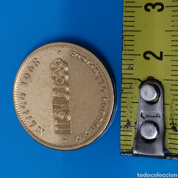 Trofeos y medallas: Moneda conmemorativa de M&eacute;xico 88 1988 - Foto 4