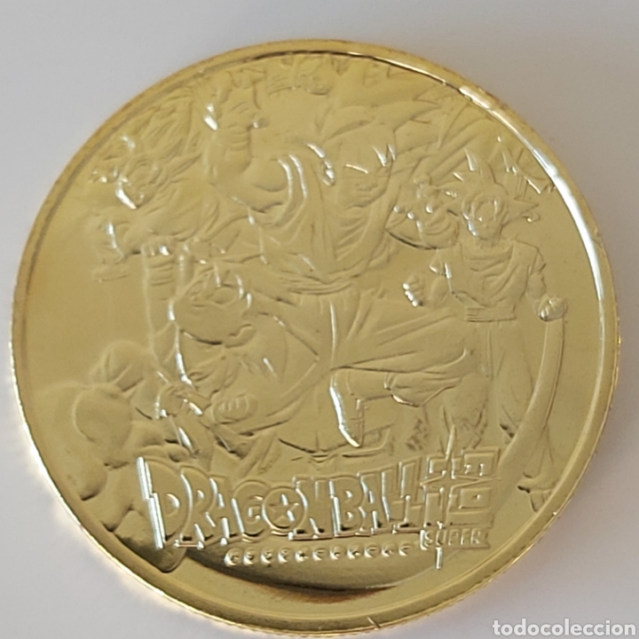 Trofeos y medallas: PRECIOSA MONEDA DE ORO DE DRAGON BALL. REF S3 M 18 CG. - Foto 4