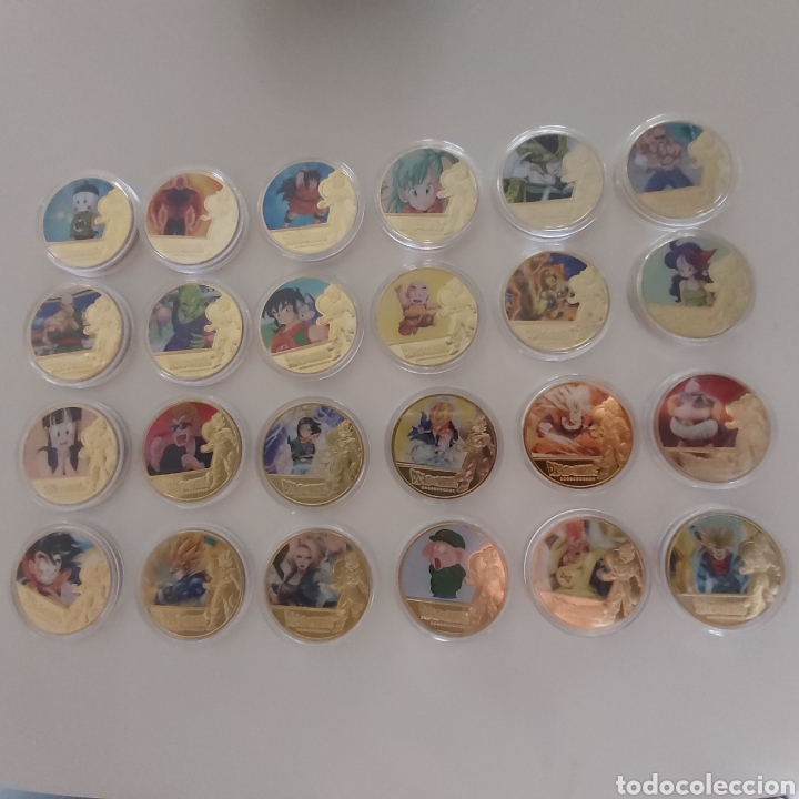 Trofeos y medallas: PRECIOSA MONEDA DE ORO DE DRAGON BALL. REF S3 M 18 CG. - Foto 6
