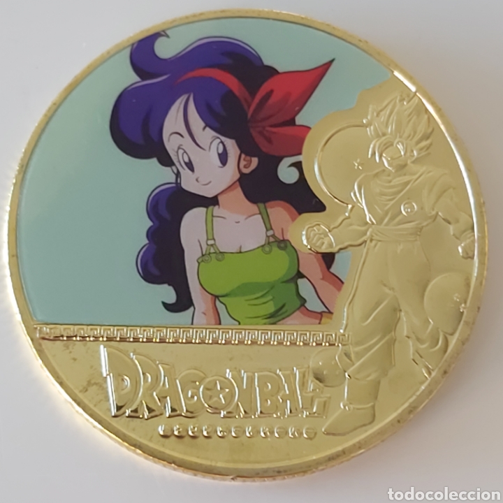 Trofeos y medallas: PRECIOSA MONEDA DE ORO DE DRAGON BALL. REF S3 M 18 CG. - Foto 1