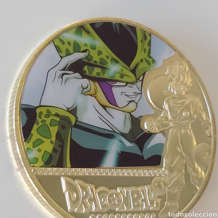 Trofeos y medallas: FANT&Aacute;STICA MONEDA DE ORO DE LA COLECCI&Oacute;N DE DRAGON BALL. REF S3 M 22 CG - Foto 2