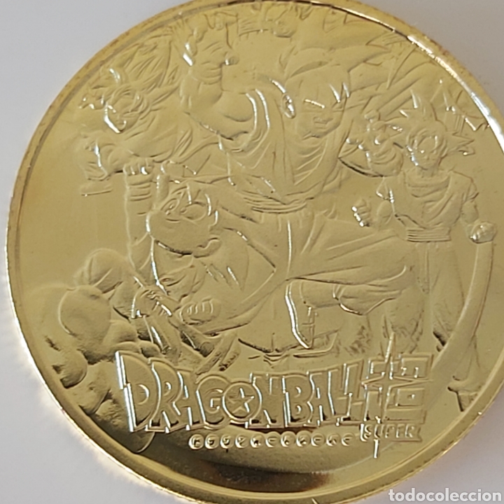Trofeos y medallas: FANT&Aacute;STICA MONEDA DE ORO DE LA COLECCI&Oacute;N DE DRAGON BALL. REF S3 M 22 CG - Foto 5