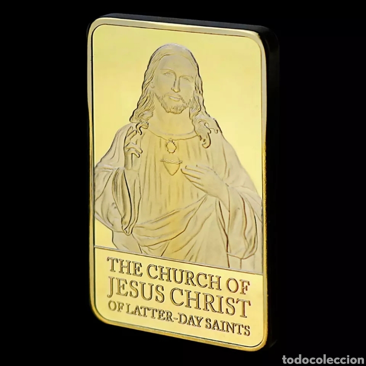 Trofeos y medallas: EXCLUSIVO LINGOTE DE ORO DE JESUS. REF S3 L - Foto 2