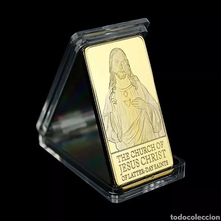 Trofeos y medallas: EXCLUSIVO LINGOTE DE ORO DE JESUS. REF S3 L - Foto 3