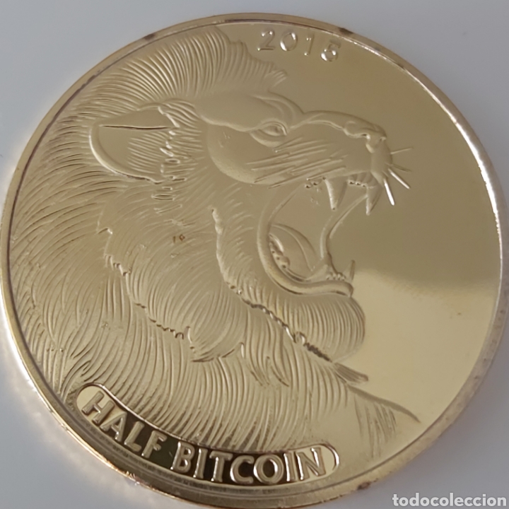 Trofeos y medallas: FABULOSA MONEDA DE ORO DE MEDIO BITCOIN (HALF BITCOIN). REF S3 M - Foto 1