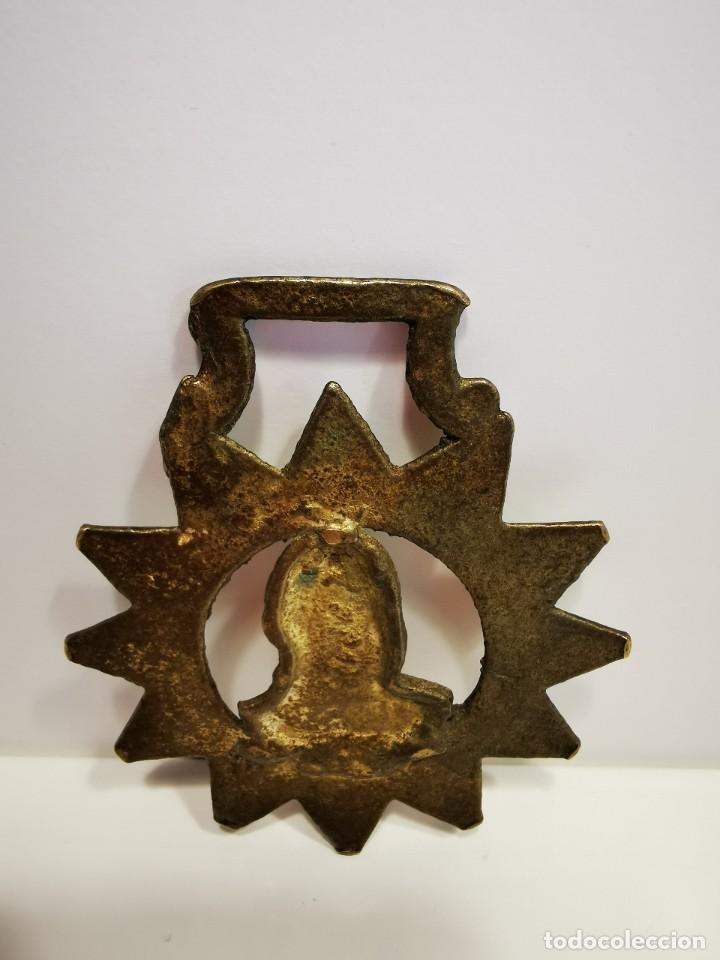 Trofeos y medallas: ANTIGUA MEDALLA-COLGANTE DE BRONCE - Foto 4