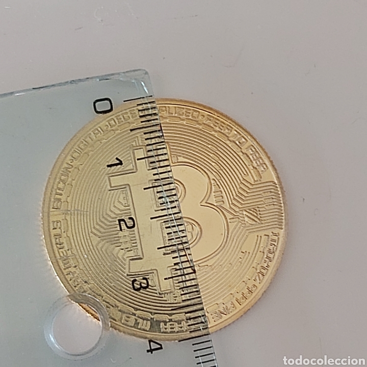 Trofeos y medallas: PRECIOSA MONEDA BITCOIN DE ORO. REF S4 M CG - Foto 4