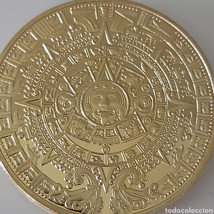 Trofeos y medallas: EXCLUSIVA MONEDA DE ORO AZTECA. REF S3 M - Foto 3