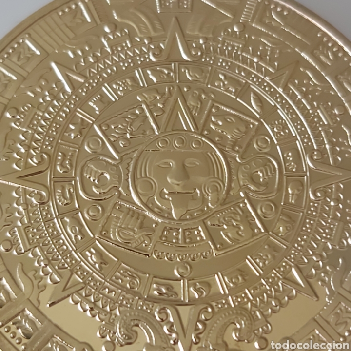 Trofeos y medallas: EXCLUSIVA MONEDA DE ORO AZTECA. REF S3 M - Foto 4