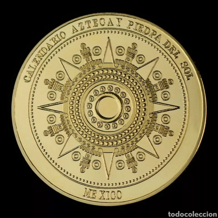 Trofeos y medallas: EXCLUSIVA MONEDA DE ORO AZTECA. REF S3 M - Foto 2