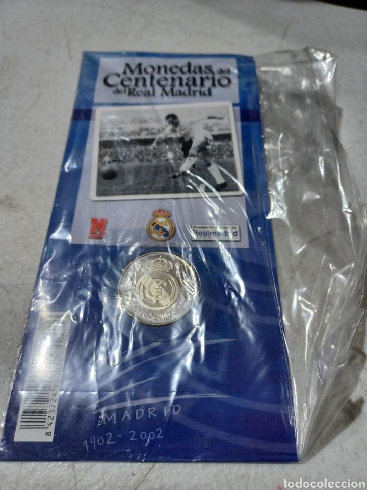 Trofeos y medallas: Moneda n&uacute;mero 9 LA SEXTA MONEDAS DEL CENTENARIO DEL REAL MADRID coleccionable Marca - Foto 2