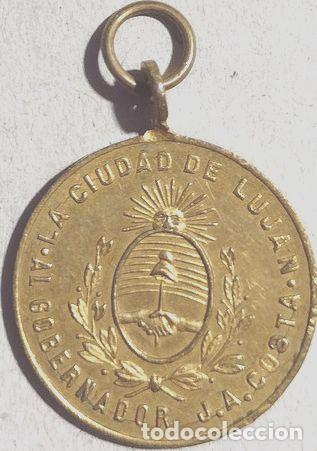 Trofeos y medallas: medalla de la ciudad de lujan ano 1893 - Foto 1