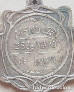 Trofeos y medallas: medalla del centenario provincia de mendoza ano 1910 - Foto 1