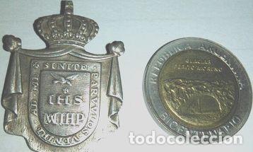 Trofeos y medallas: antigua medalla religiosa plata - Foto 1