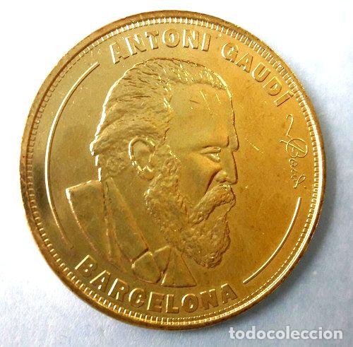 Trofeos y medallas: medalla del arquitecto espanol antonio gaudi - Foto 1