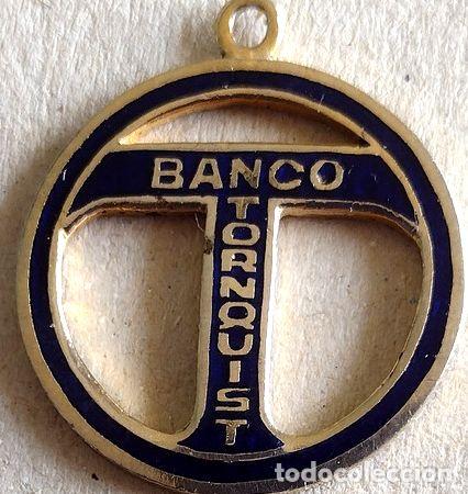 Trofeos y medallas: medalla del banco de tornquist esmaltada - Foto 1