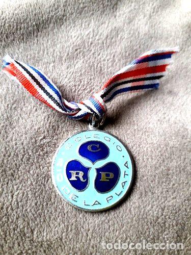 Trofeos y medallas: medalla esmaltada colegio rio de la plata - Foto 1